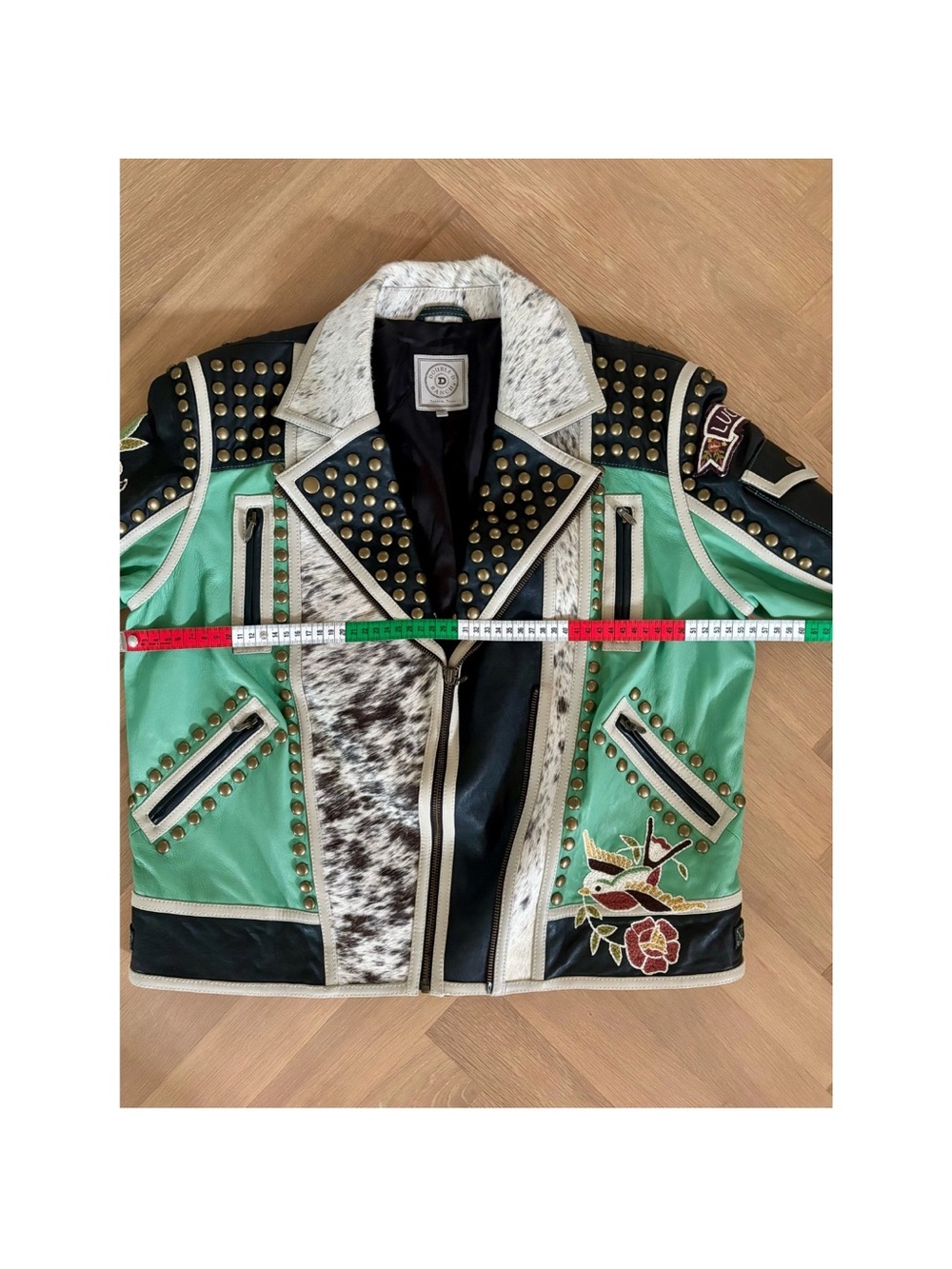 Double D Ranch Midnight Cowboy studded Embroidered Leather
Biker Jacket RTL 1295 - Picture 12 of 12